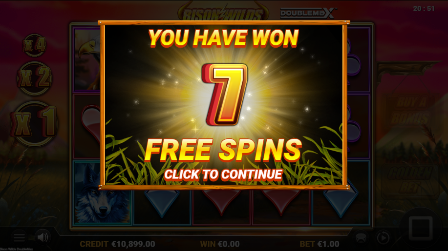 Bison Wilds Double Max Slot Win Free spins